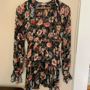 Tularosa Floral Ryder mini dress, size small
